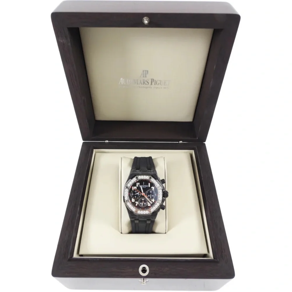 Audemars Piguet Royal Oak Offshore Chronograph Ladies diamond carbon - Picture 2 of 10